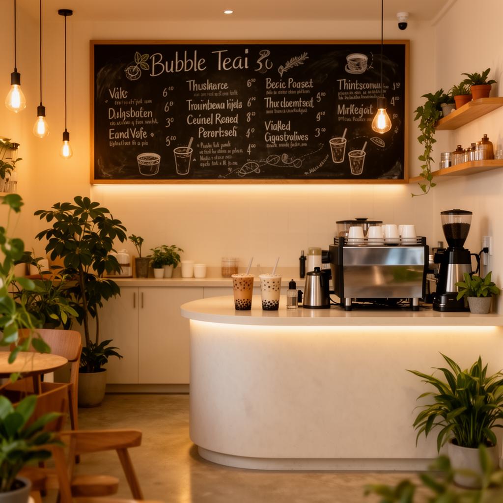 Inside Teajito bubble tea shop in Miami Kendall